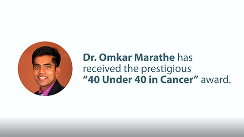 NEW Dr. Marathe 40 under 40 for News story