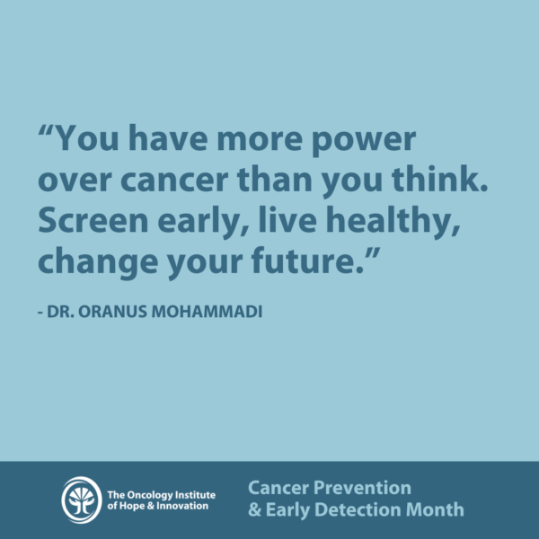 Cancer Prevention & Early Detection Month